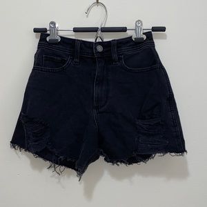 Black Hollister denim shorts Size w23/00